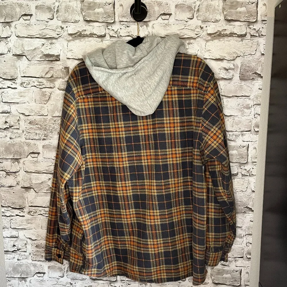 Wrangler Button-Up Flannel Hoodie - Picture 5 of 5